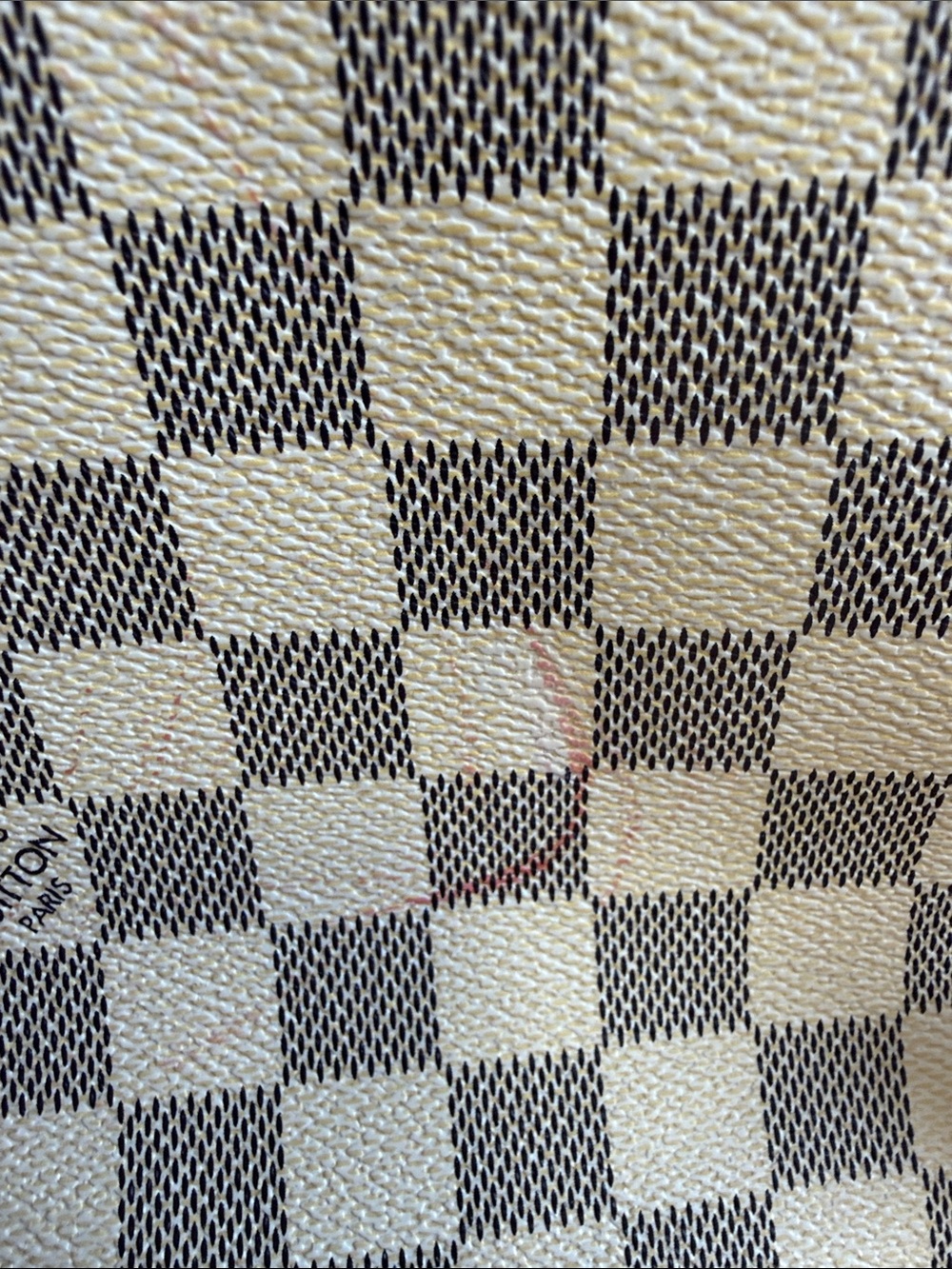 Designer-Inspired Women's Checker Canvas Backpack in Cream & Gray - Picture 13 of 16
